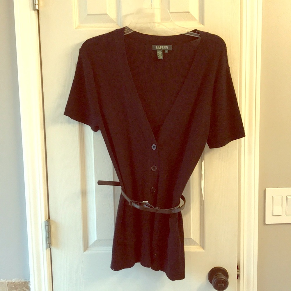 NWT Lauren by Ralph Lauren short sleeve cardigan.